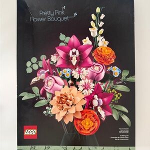 LEGO Botanicals Pretty Pink Flower Bouquet Set